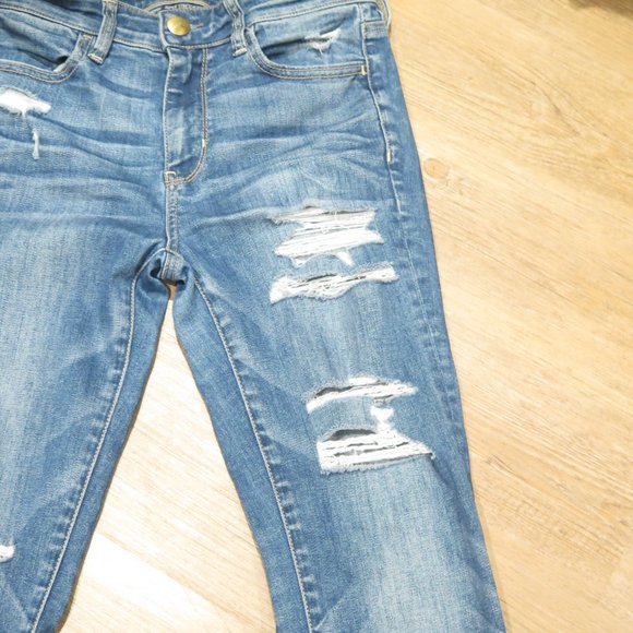 American Eagle Distressed High Rise Jegging Size 4 - Picture 5 of 14